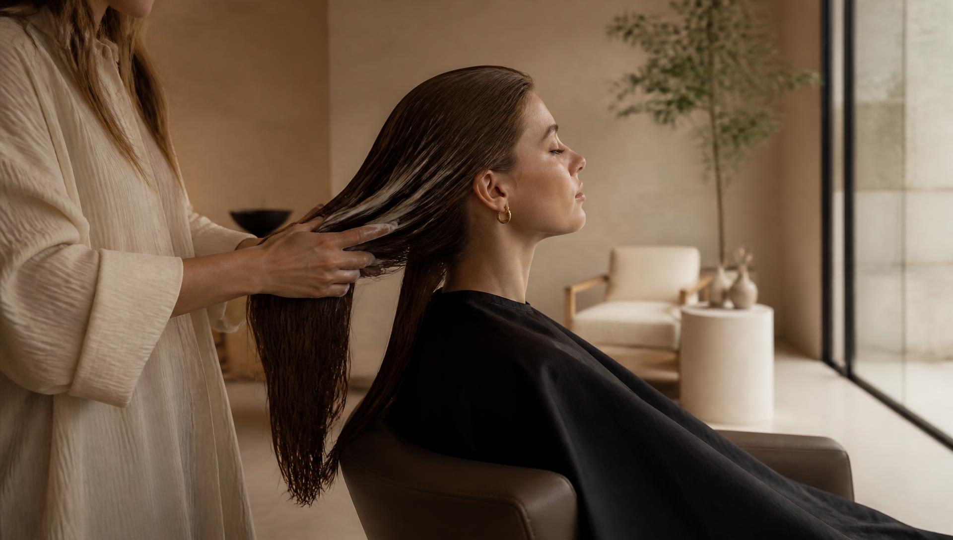 Aplicarea unui tratament profesional în salon